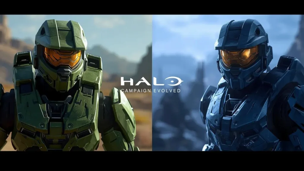 Halo Campaign Evolved PS5 graphics comparison Xbox vs PS5.